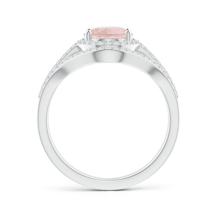 A - Morganite / 2.14 CT / 14 KT White Gold