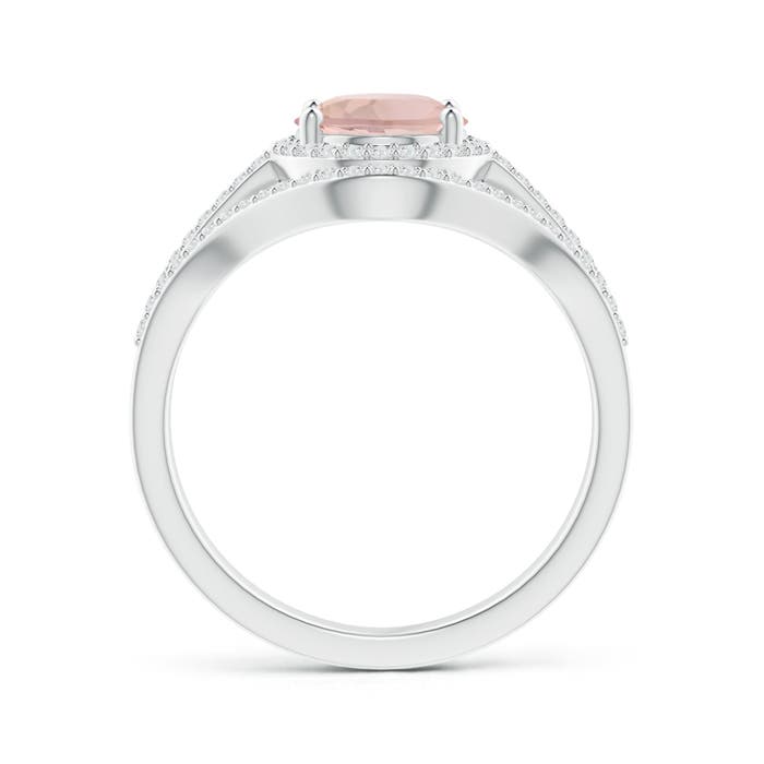 AA - Morganite / 2.14 CT / 14 KT White Gold