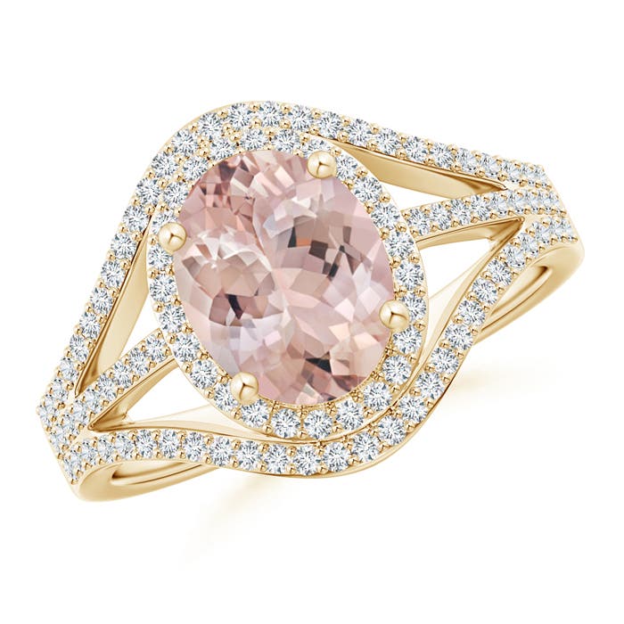 AA - Morganite / 2.14 CT / 14 KT Yellow Gold