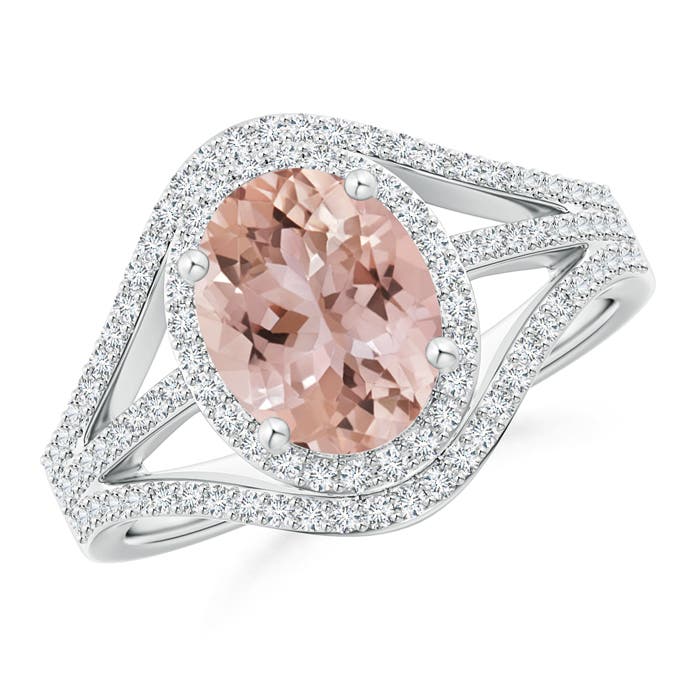 AAA - Morganite / 2.14 CT / 14 KT White Gold