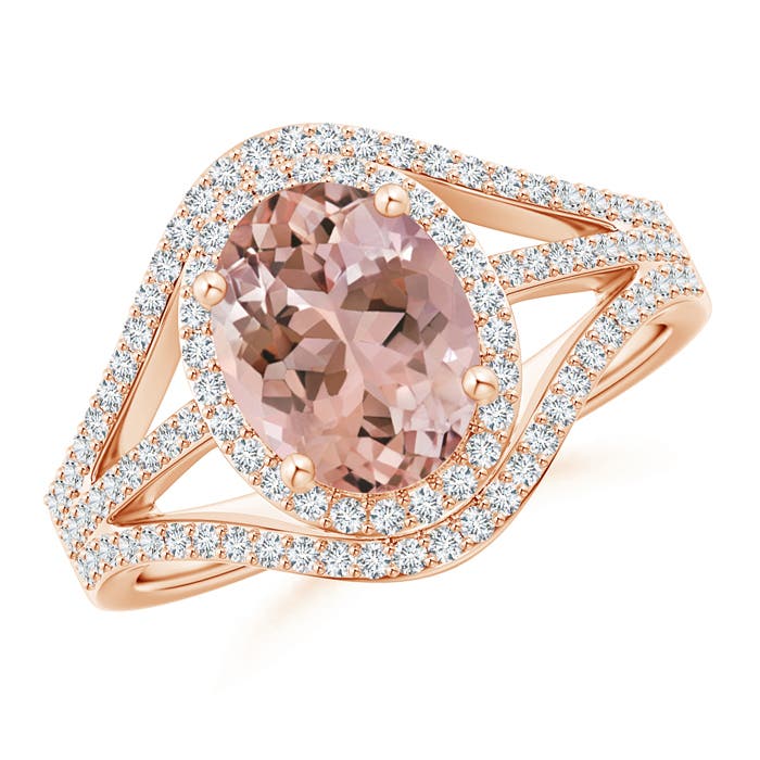 AAAA - Morganite / 2.14 CT / 14 KT Rose Gold