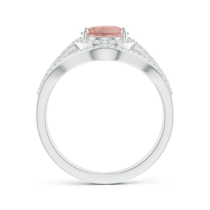 AAAA - Morganite / 2.14 CT / 14 KT White Gold