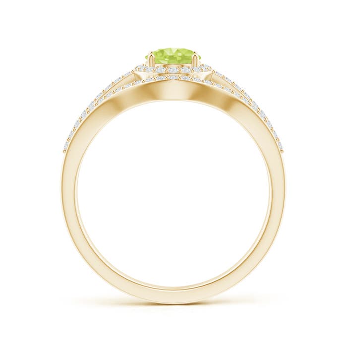 A - Peridot / 1.29 CT / 14 KT Yellow Gold