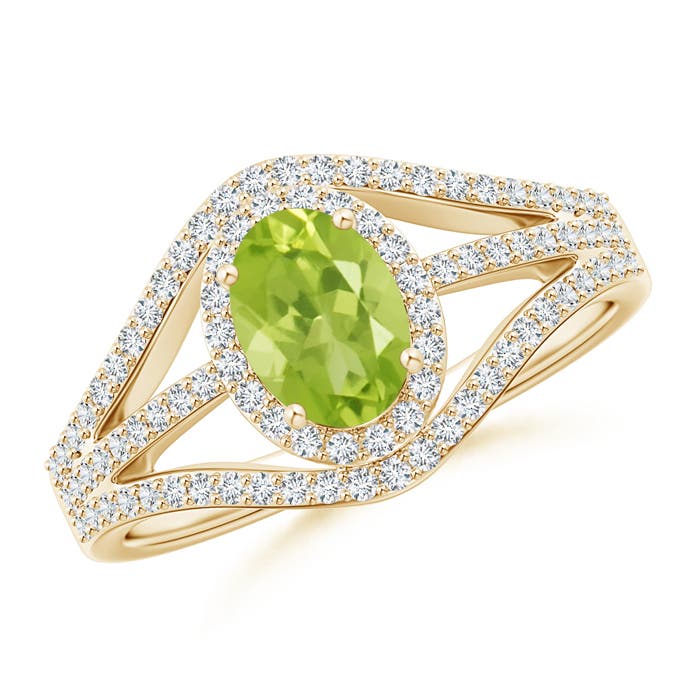 AA - Peridot / 1.29 CT / 14 KT Yellow Gold