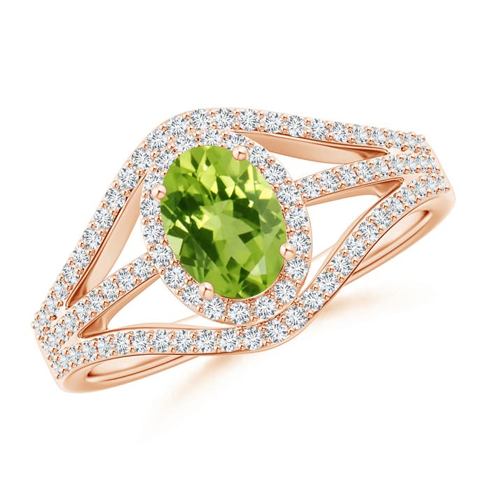 AAA - Peridot / 1.29 CT / 14 KT Rose Gold