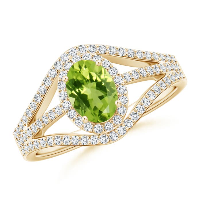 AAA - Peridot / 1.29 CT / 14 KT Yellow Gold