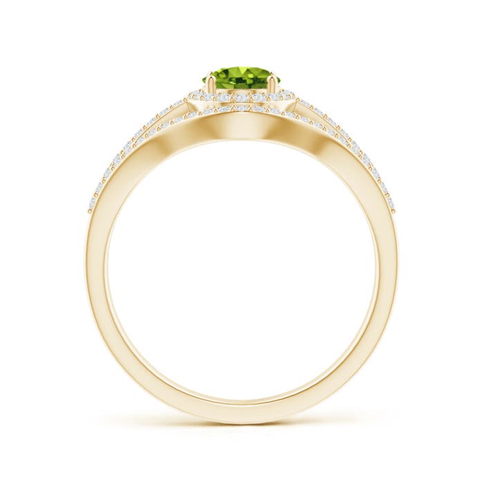 AAAA - Peridot / 1.29 CT / 14 KT Yellow Gold