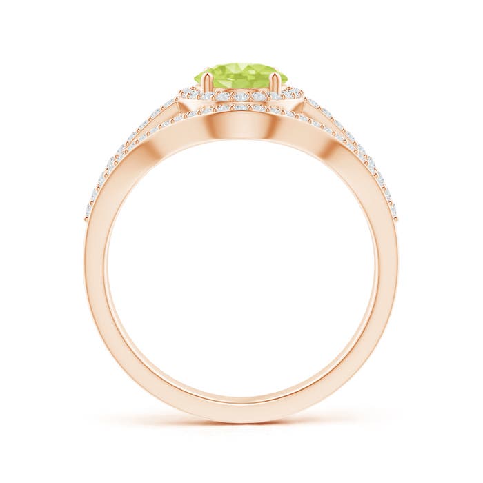 A - Peridot / 1.82 CT / 14 KT Rose Gold