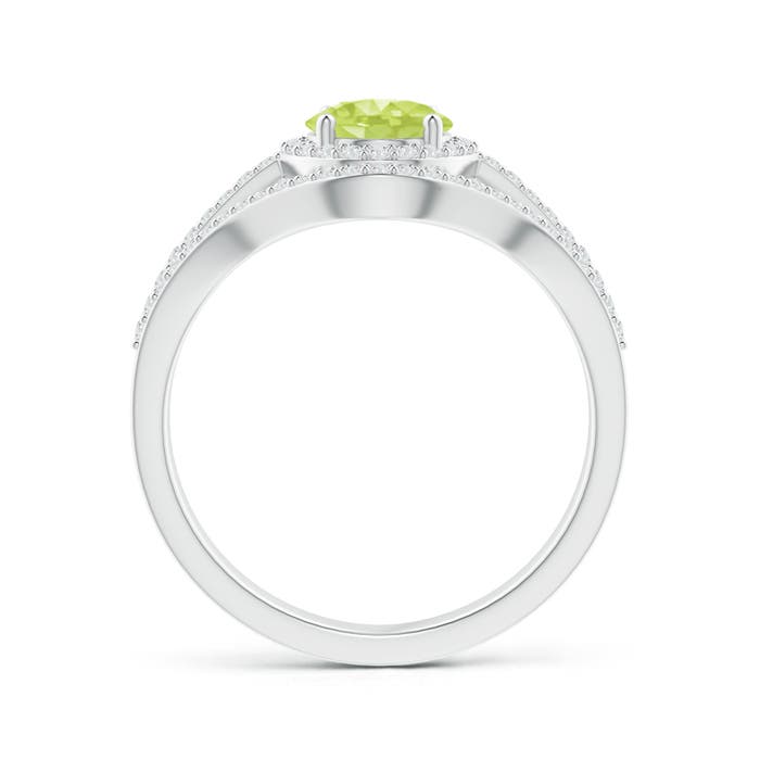 A - Peridot / 1.82 CT / 14 KT White Gold