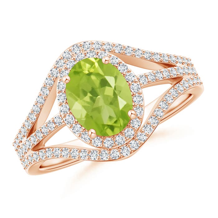 AA - Peridot / 1.82 CT / 14 KT Rose Gold