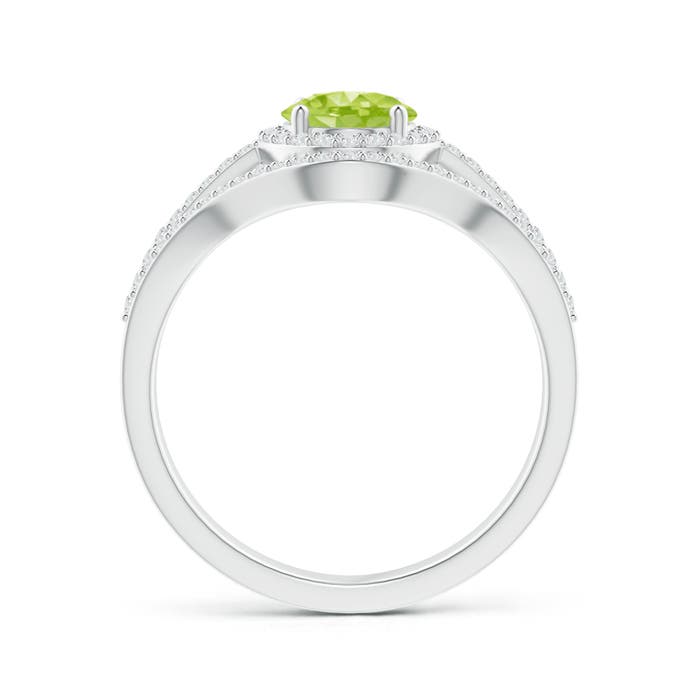 AA - Peridot / 1.82 CT / 14 KT White Gold