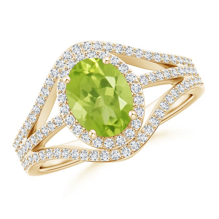 AA - Peridot / 1.82 CT / 14 KT Yellow Gold