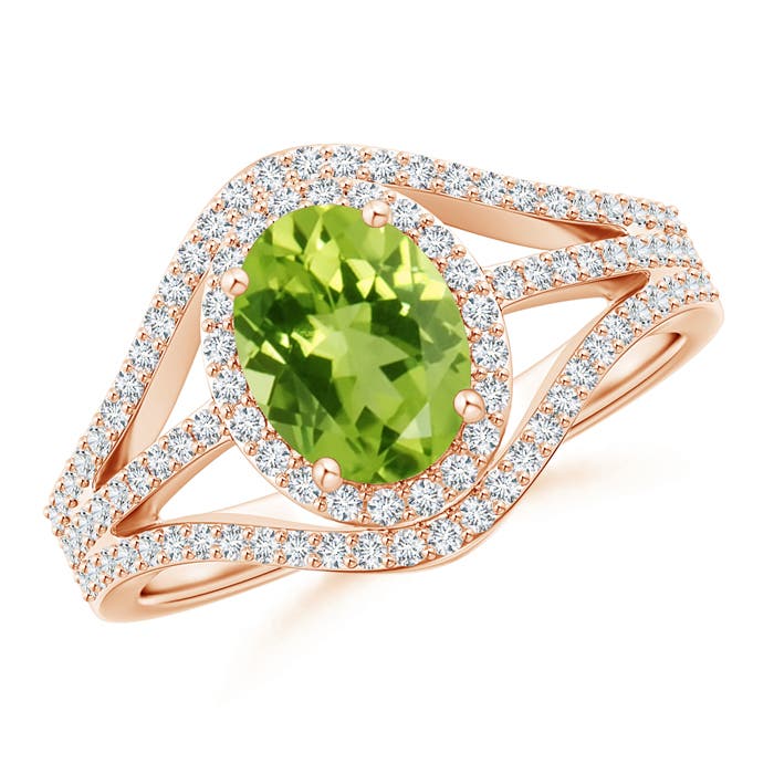 AAA - Peridot / 1.82 CT / 14 KT Rose Gold