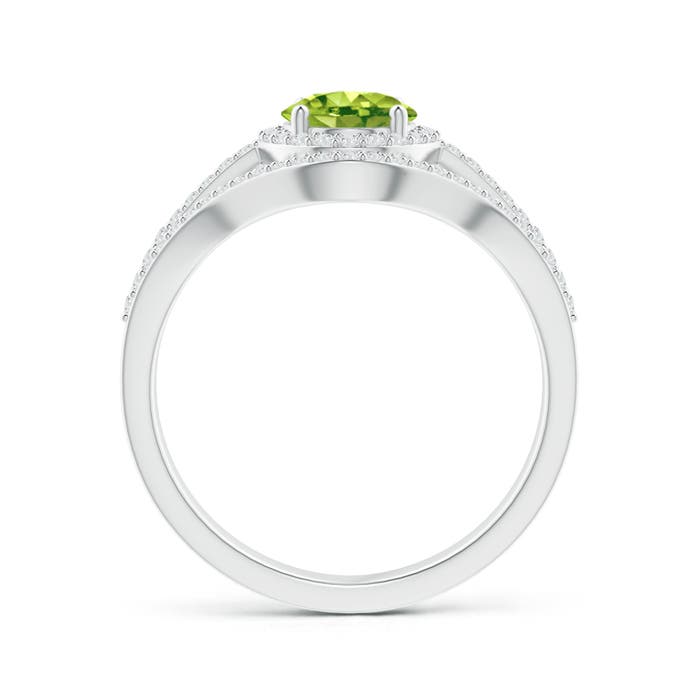 AAA - Peridot / 1.82 CT / 14 KT White Gold