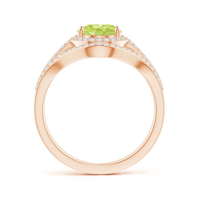 A - Peridot / 2.39 CT / 14 KT Rose Gold