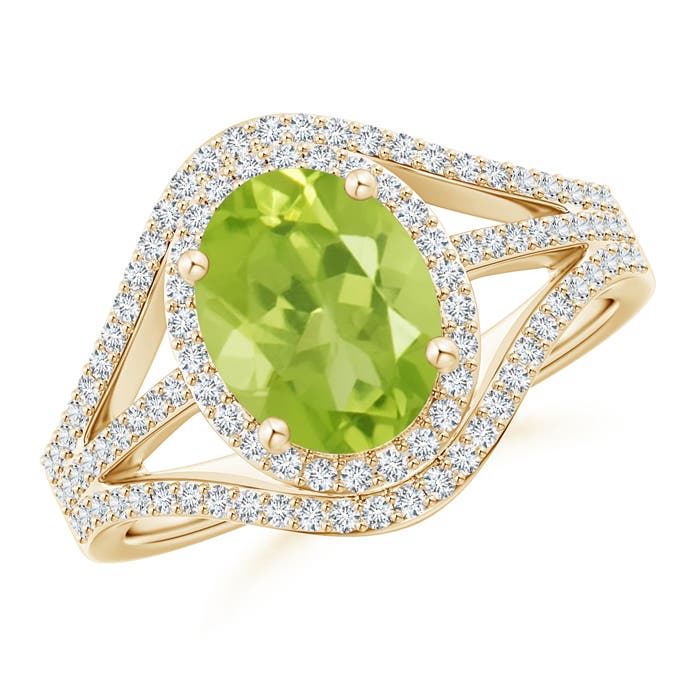 AA - Peridot / 2.39 CT / 14 KT Yellow Gold