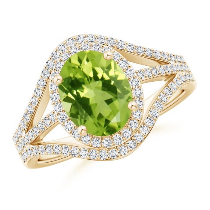 AAA - Peridot / 2.39 CT / 14 KT Yellow Gold