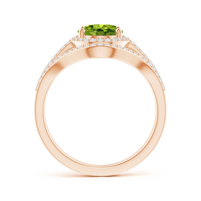 AAAA - Peridot / 2.39 CT / 14 KT Rose Gold