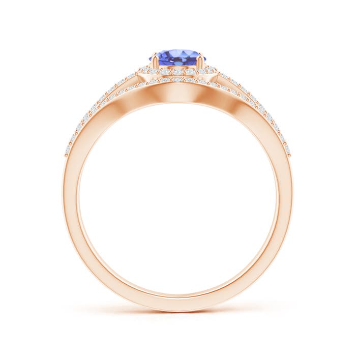 A - Tanzanite / 1.24 CT / 14 KT Rose Gold