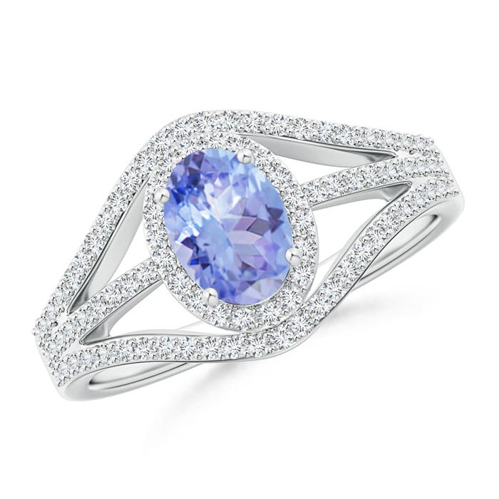 A - Tanzanite / 1.24 CT / 14 KT White Gold