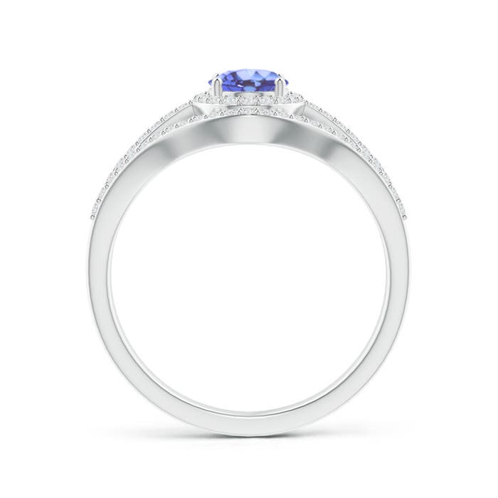 A - Tanzanite / 1.24 CT / 14 KT White Gold