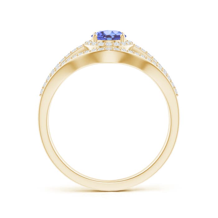 A - Tanzanite / 1.24 CT / 14 KT Yellow Gold