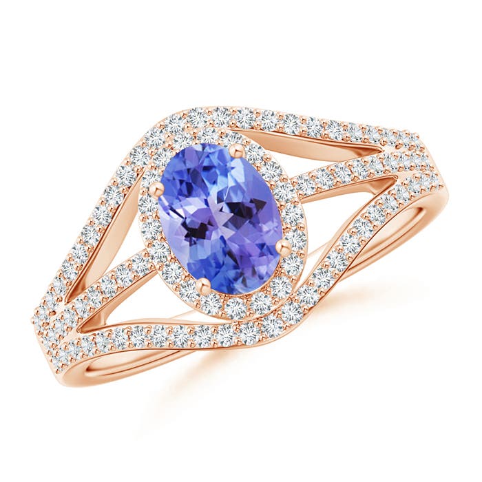 AA - Tanzanite / 1.24 CT / 14 KT Rose Gold