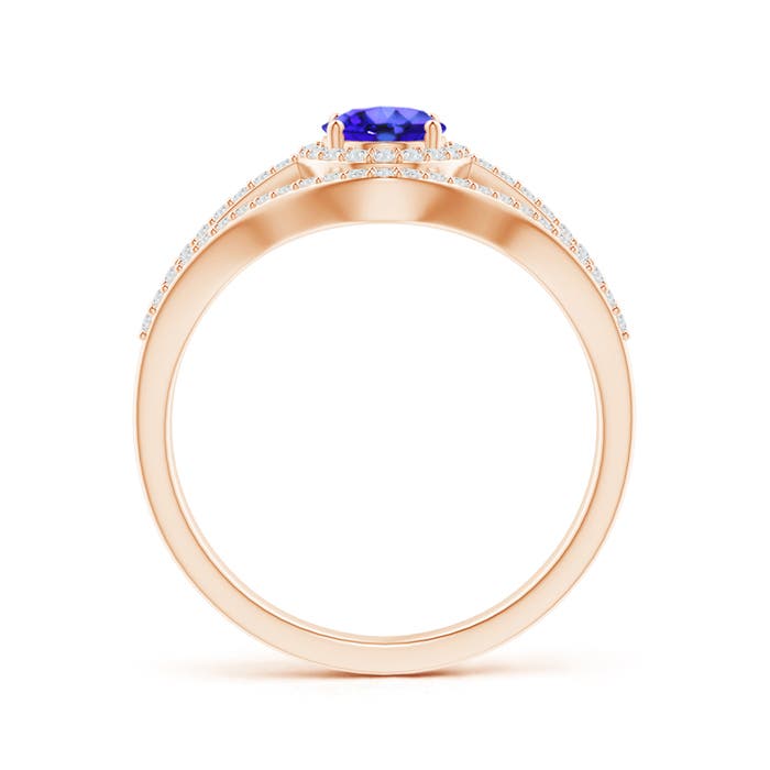 AAA - Tanzanite / 1.24 CT / 14 KT Rose Gold