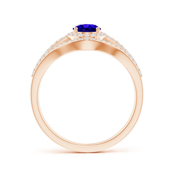 AAAA - Tanzanite / 1.24 CT / 14 KT Rose Gold