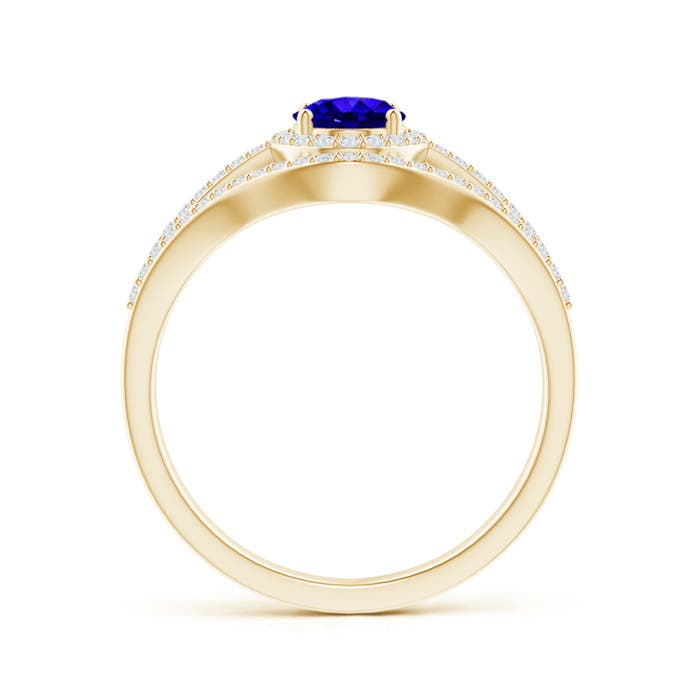 AAAA - Tanzanite / 1.24 CT / 14 KT Yellow Gold