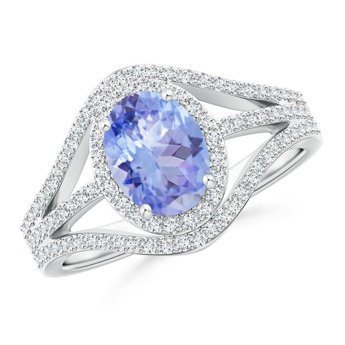 A - Tanzanite / 1.72 CT / 14 KT White Gold