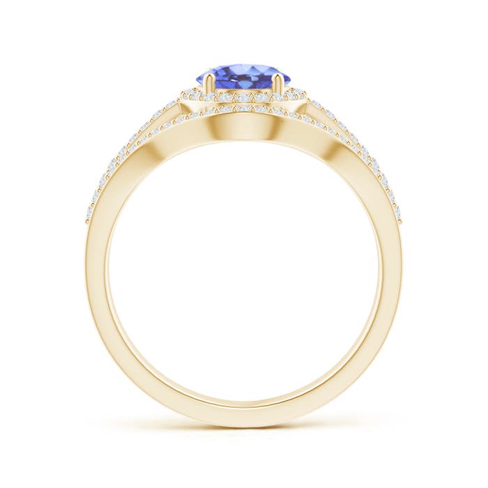 A - Tanzanite / 1.72 CT / 14 KT Yellow Gold