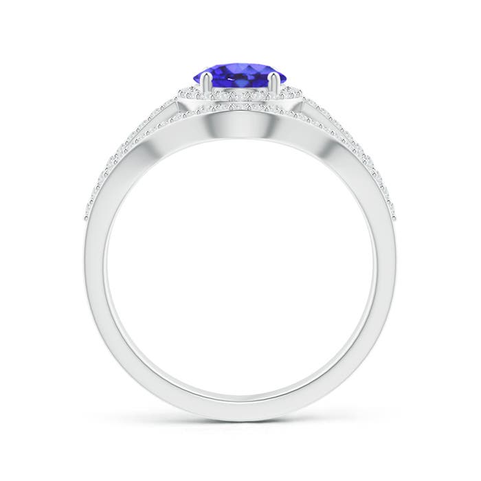 AA - Tanzanite / 1.72 CT / 14 KT White Gold