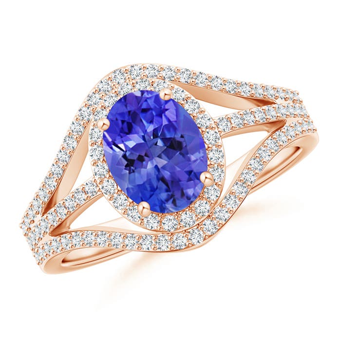 AAA - Tanzanite / 1.72 CT / 14 KT Rose Gold