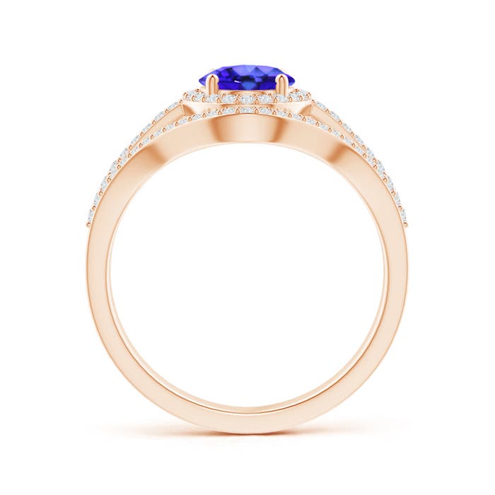 AAA - Tanzanite / 1.72 CT / 14 KT Rose Gold