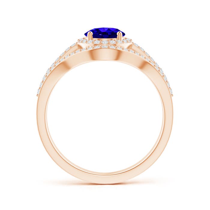 AAAA - Tanzanite / 1.72 CT / 14 KT Rose Gold