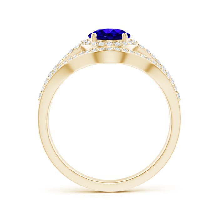 AAAA - Tanzanite / 1.72 CT / 14 KT Yellow Gold