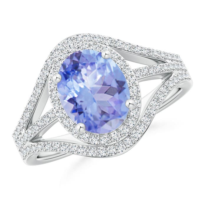 A - Tanzanite / 2.39 CT / 14 KT White Gold