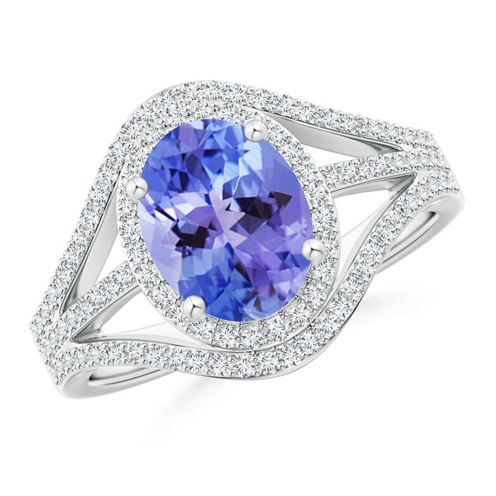 AA - Tanzanite / 2.39 CT / 14 KT White Gold