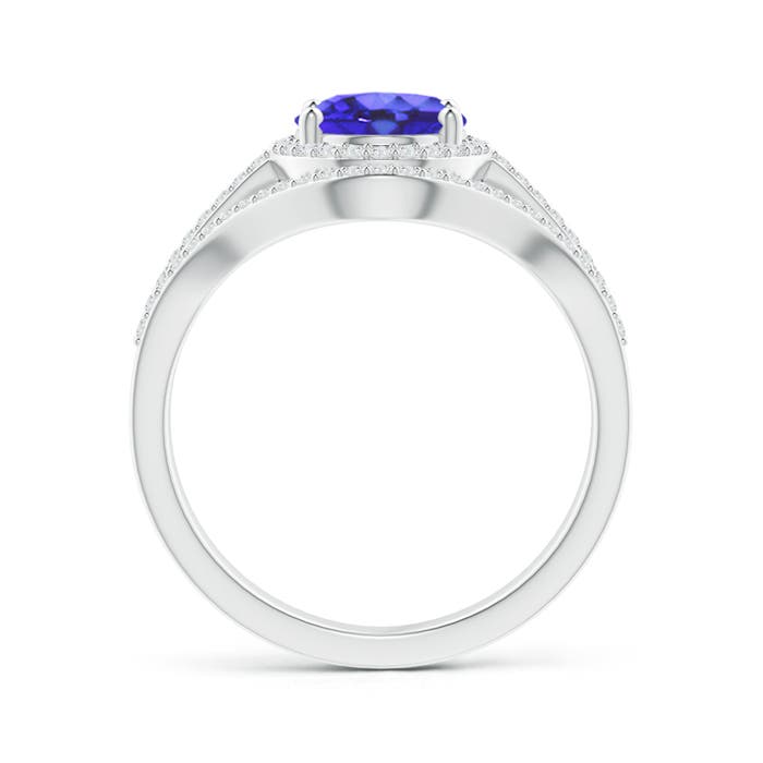 AA - Tanzanite / 2.39 CT / 14 KT White Gold