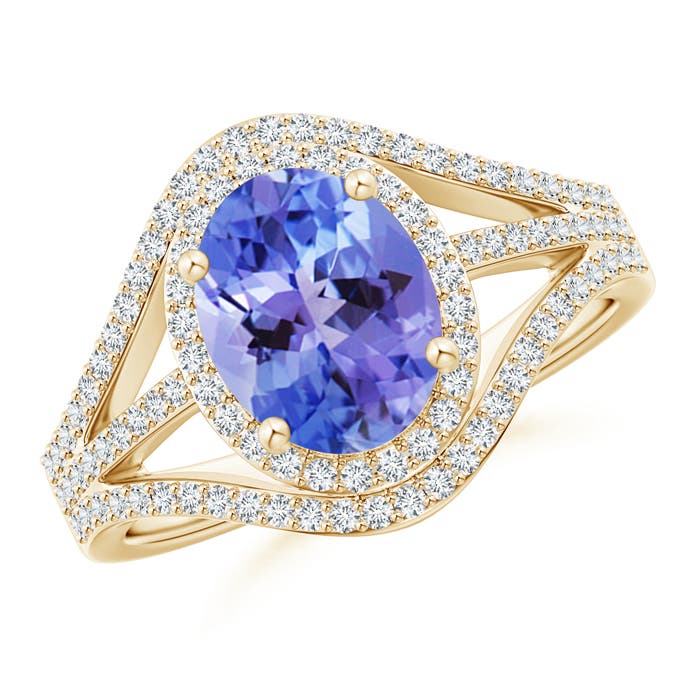 AA - Tanzanite / 2.39 CT / 14 KT Yellow Gold