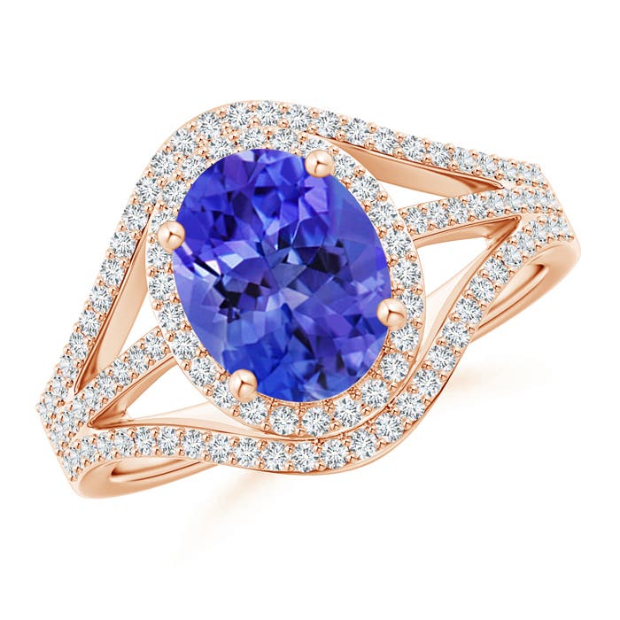 AAA - Tanzanite / 2.39 CT / 14 KT Rose Gold