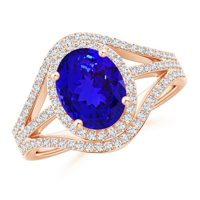 AAAA - Tanzanite / 2.39 CT / 14 KT Rose Gold