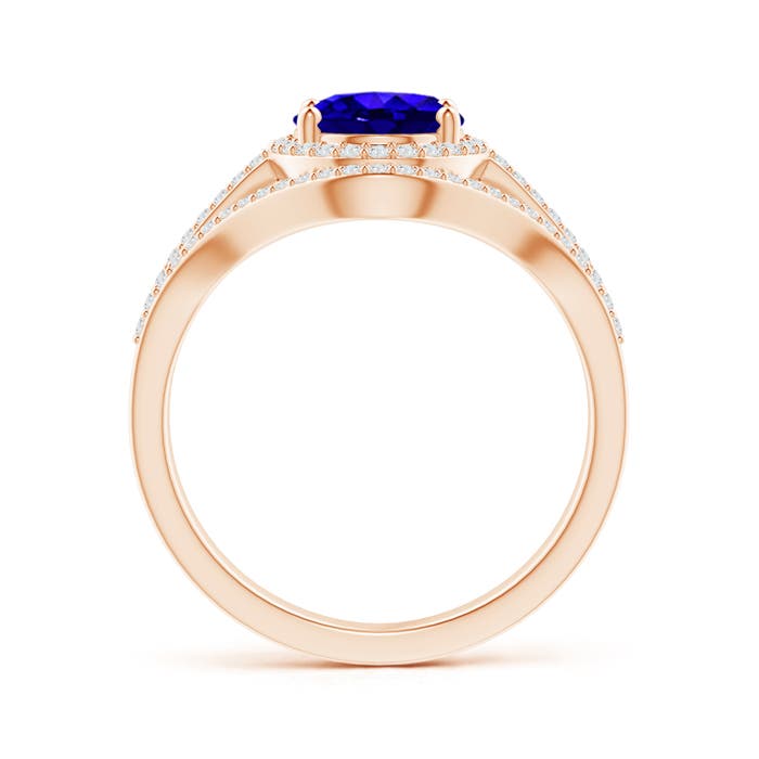 AAAA - Tanzanite / 2.39 CT / 14 KT Rose Gold