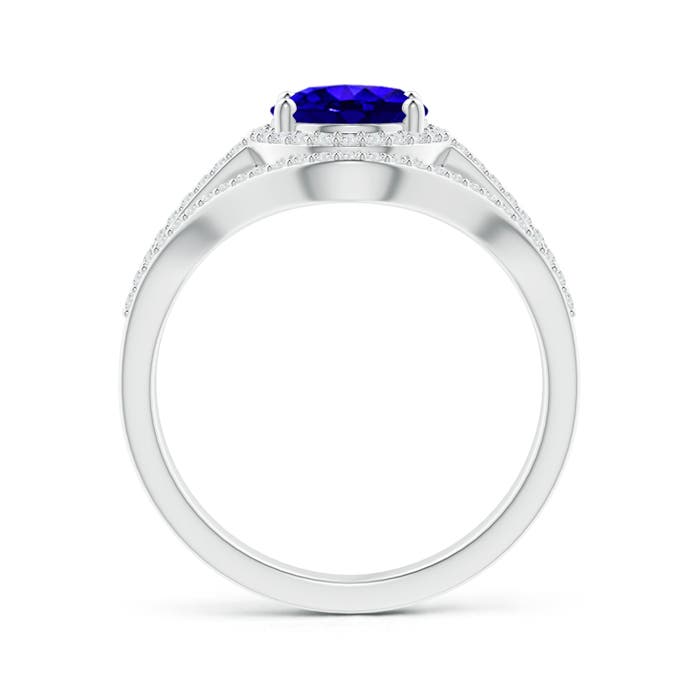 AAAA - Tanzanite / 2.39 CT / 14 KT White Gold