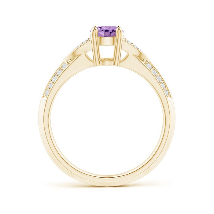 A - Amethyst / 0.88 CT / 14 KT Yellow Gold