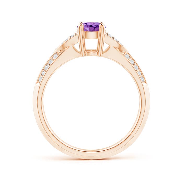 AA - Amethyst / 0.88 CT / 14 KT Rose Gold