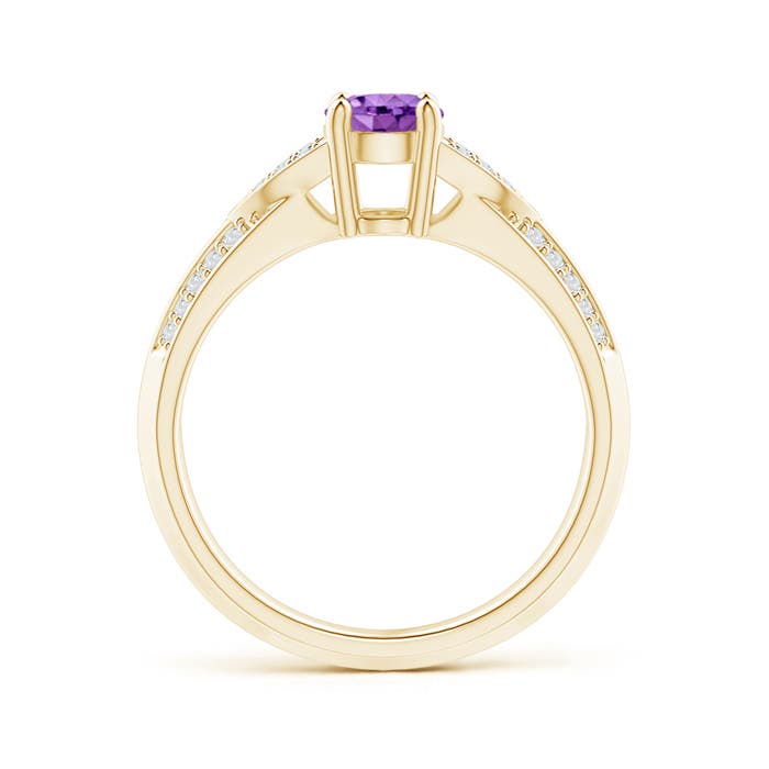 AA - Amethyst / 0.88 CT / 14 KT Yellow Gold