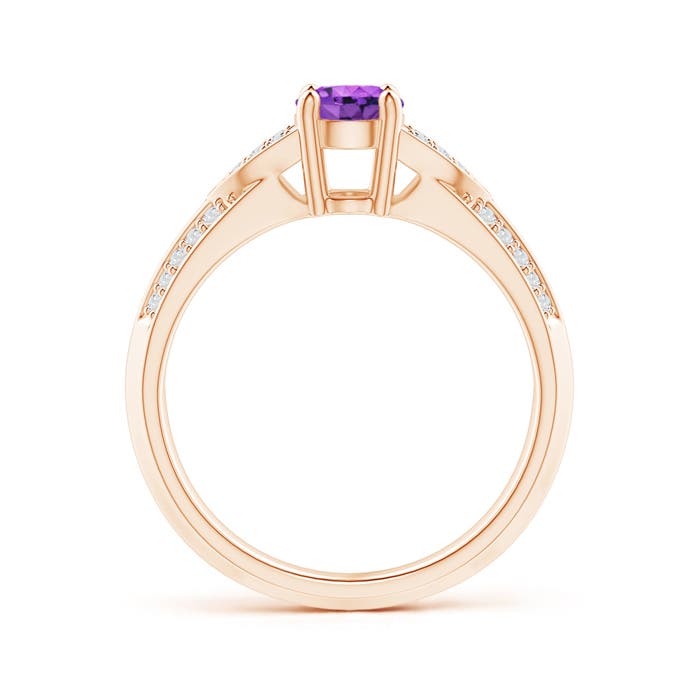 AAA - Amethyst / 0.88 CT / 14 KT Rose Gold