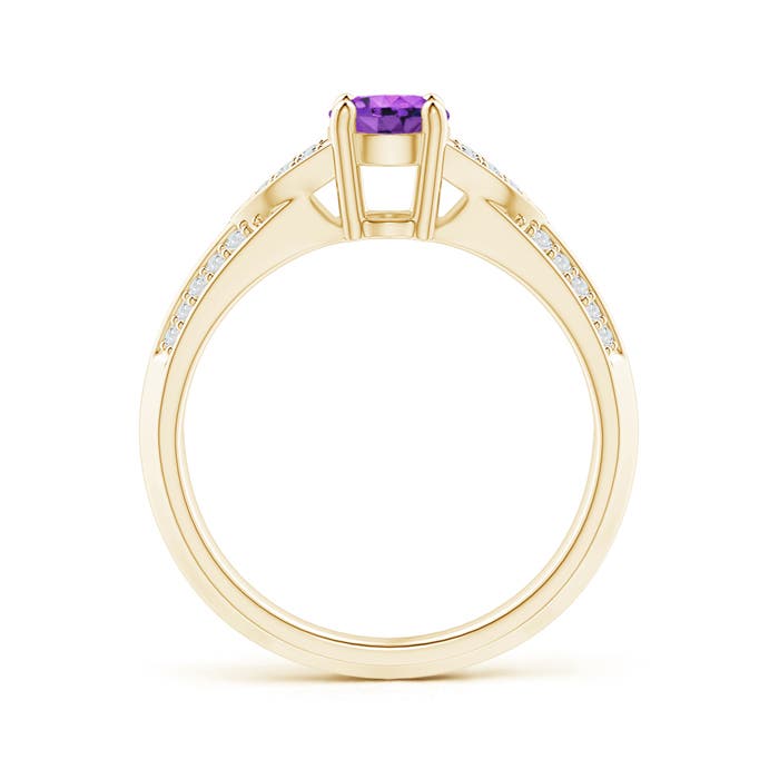 AAA - Amethyst / 0.88 CT / 14 KT Yellow Gold